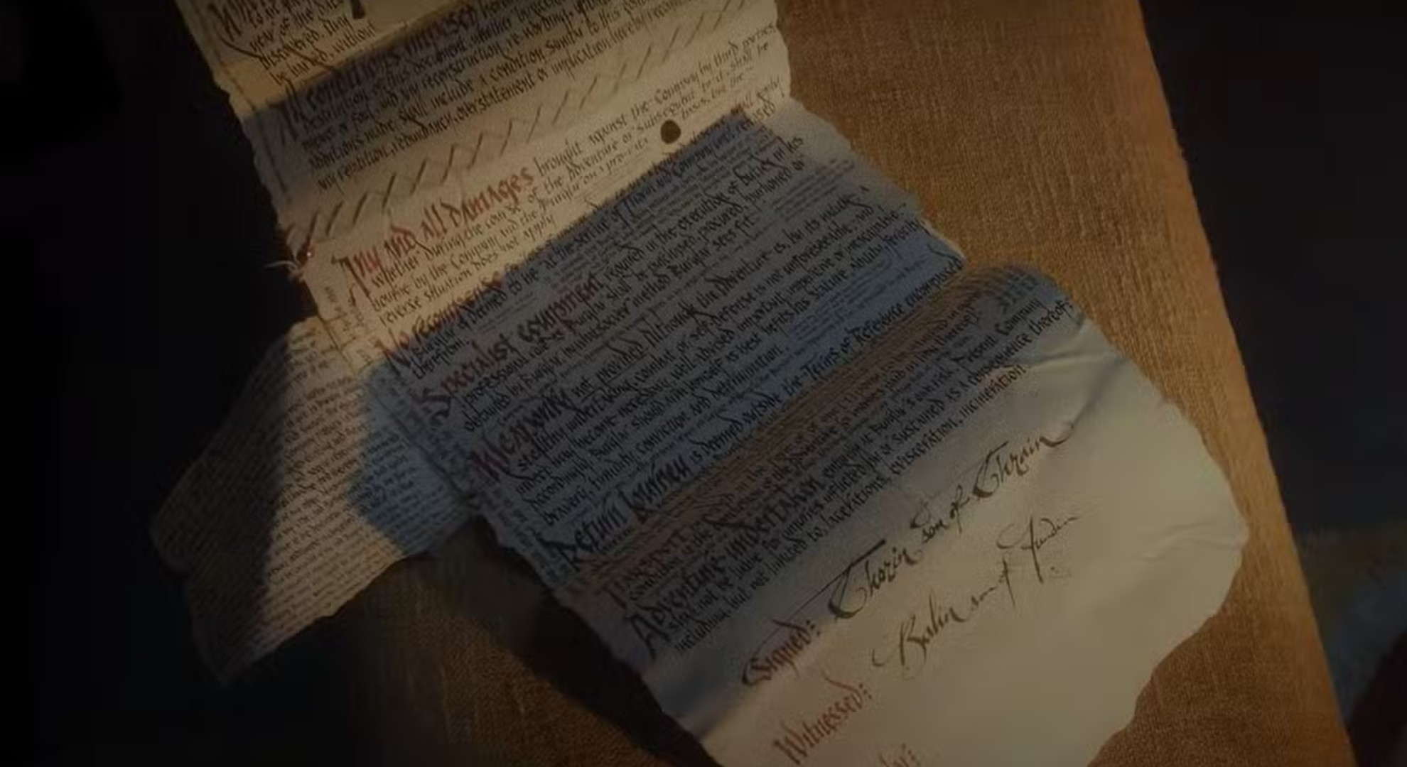 17. Bilbo’s Contract Hidden Joke