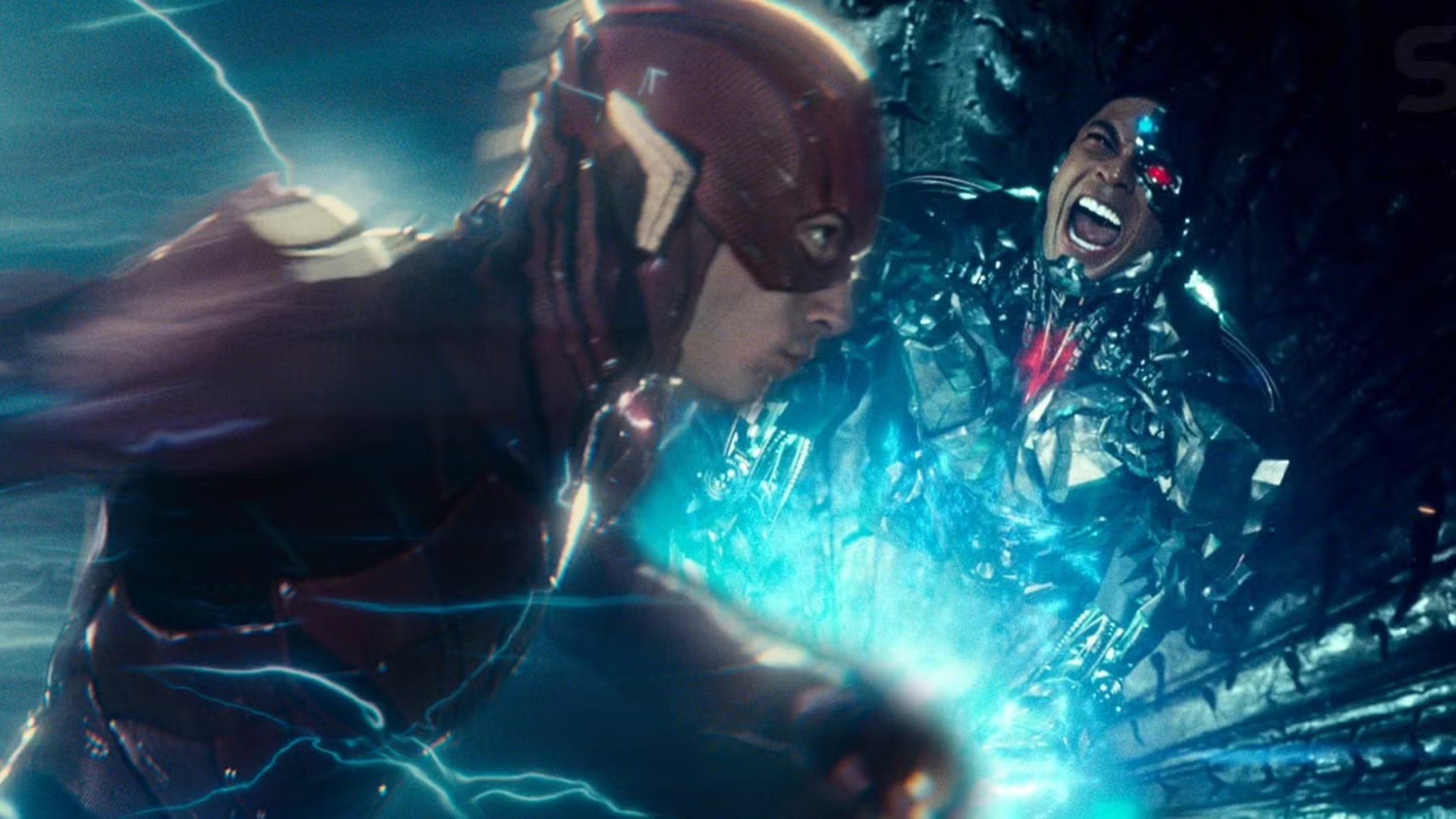 8. Flash & Cyborg Saving the World