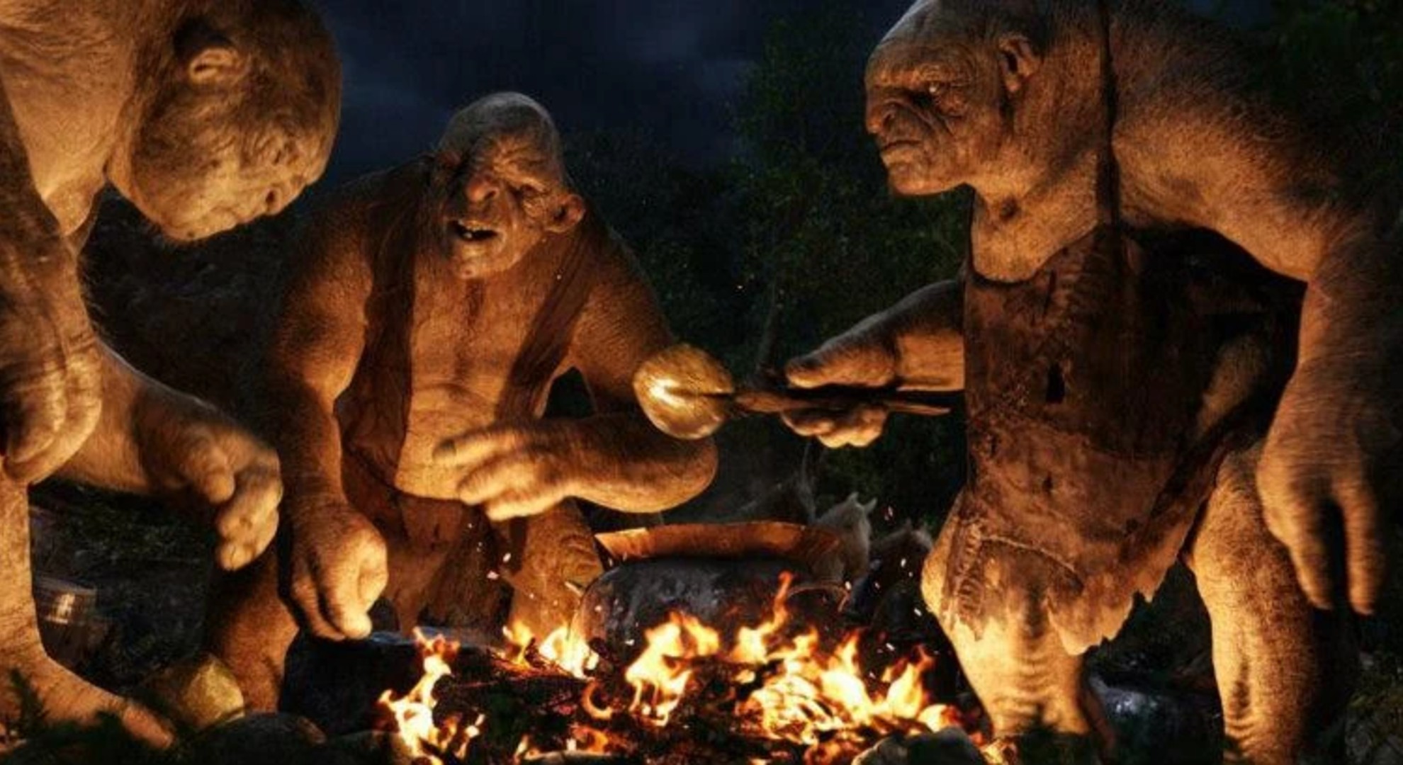 9. The Stone Trolls from The Hobbit (Easter-Egg Callback)