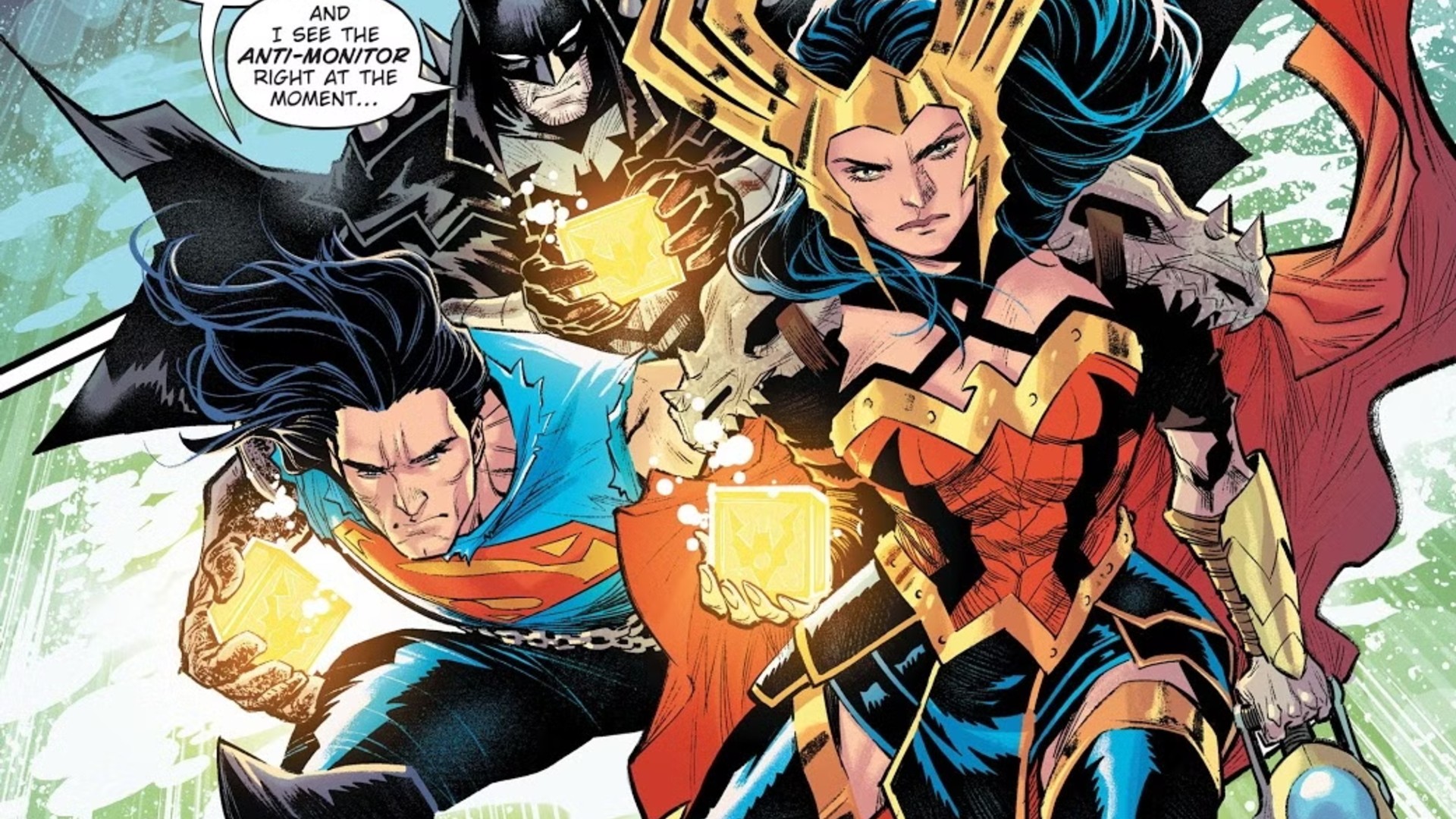 19. The Trinity vs Darksheid in Comics