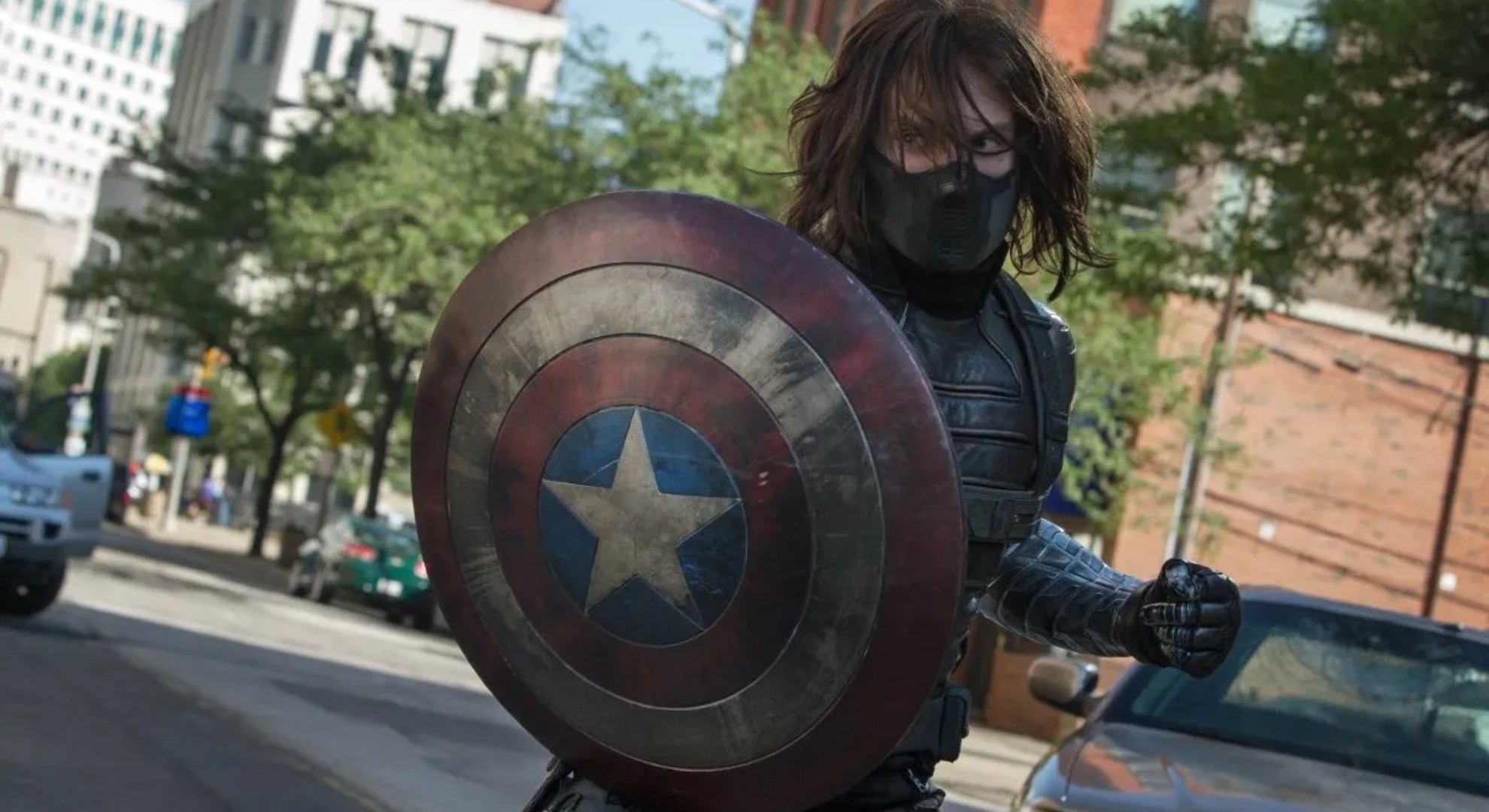 4. Winter Soldier Catches Cap’s Shield