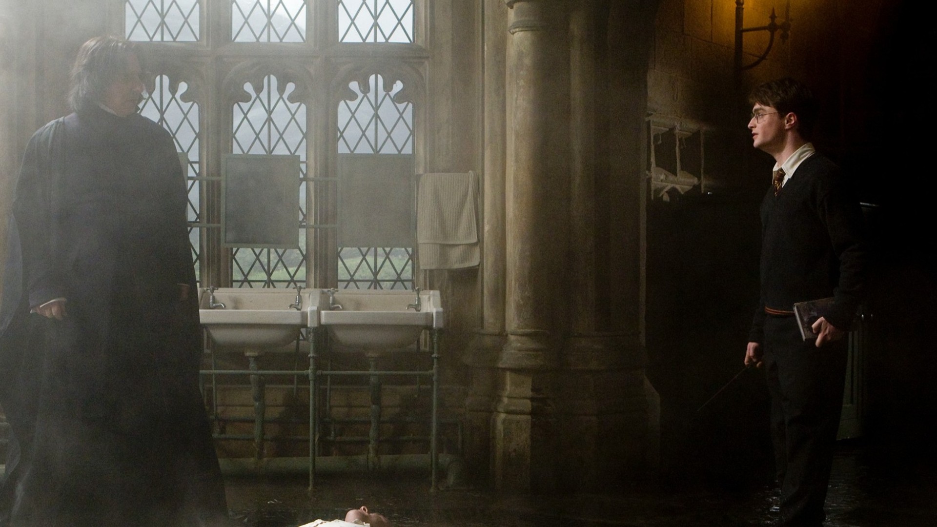 5. Harry vs. Draco (Half-Blood Prince, Sectumsempra Duel)