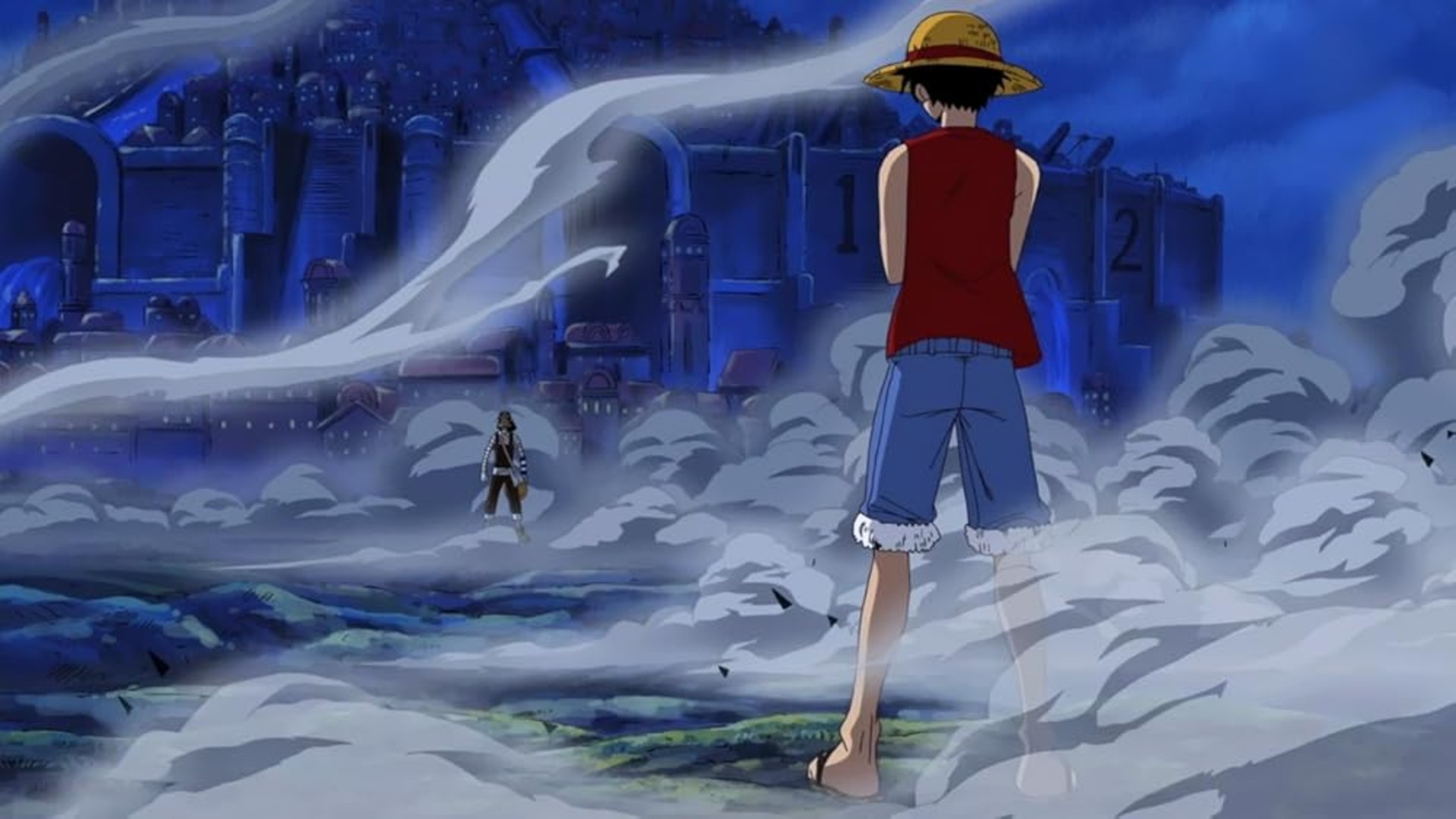 1. Luffy vs. Usopp (Water 7)