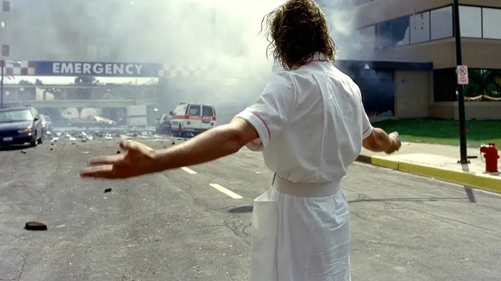 8. Hospital Explosion in The Dark Knight