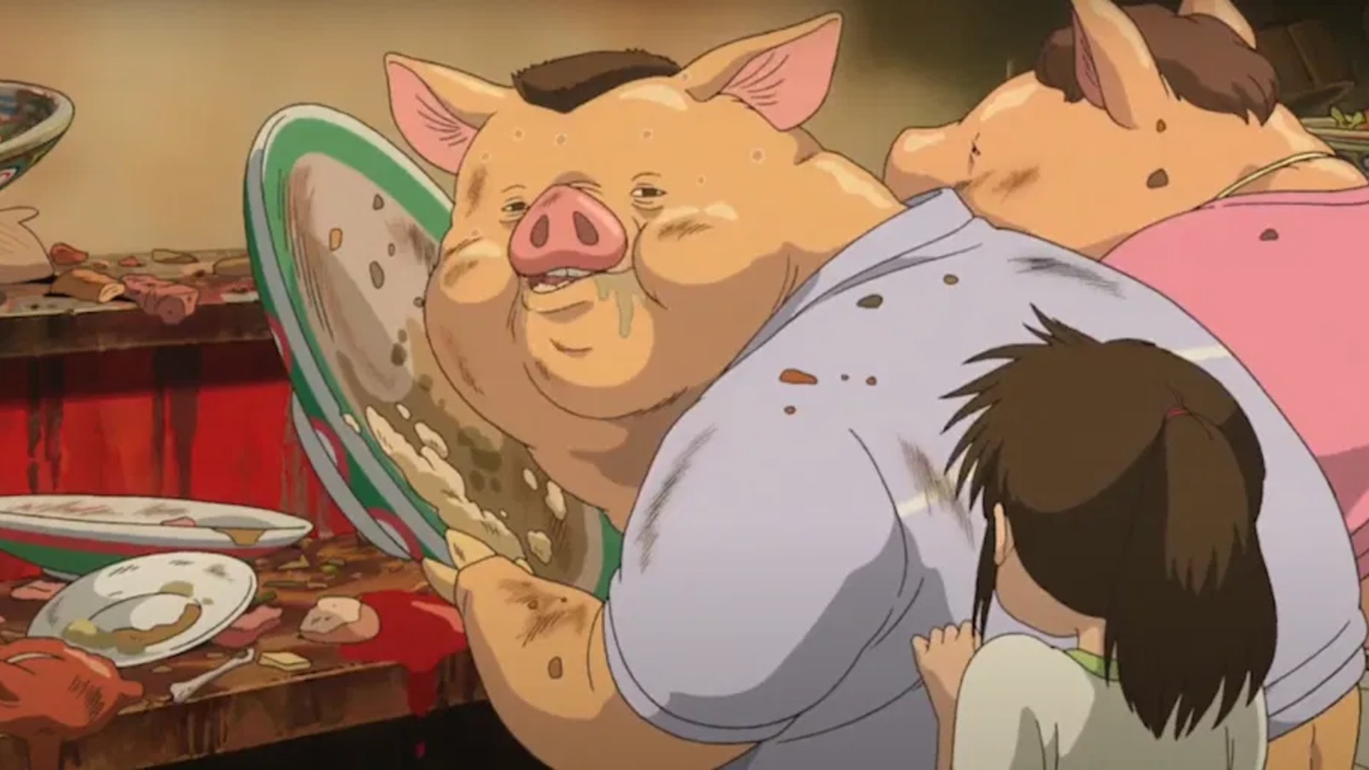 8. The Pig Parents (Spirited Away)