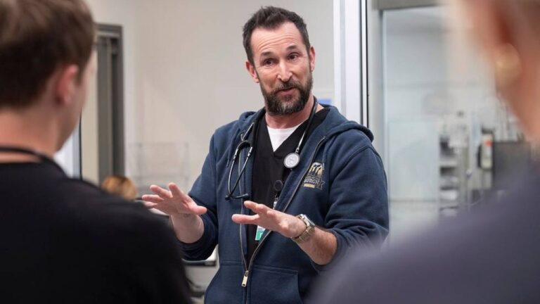 'The Pitt' actor set to be honored with Hollywood Walk of Fame star noah wyle the pitt stills