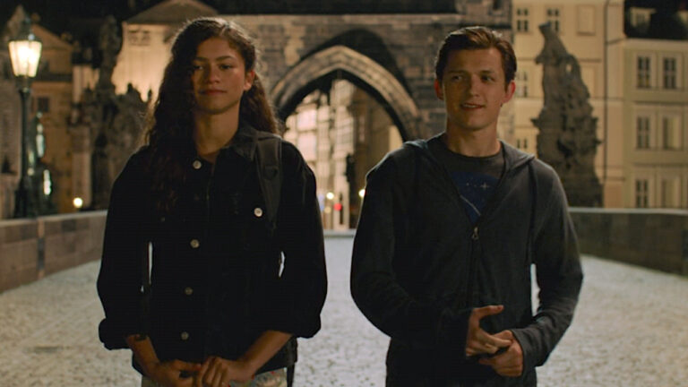 zendaya and tom holland spider man stills